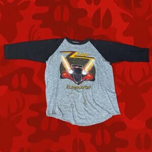 This rare vintage zz top t shirt Size M cut tag 80s
